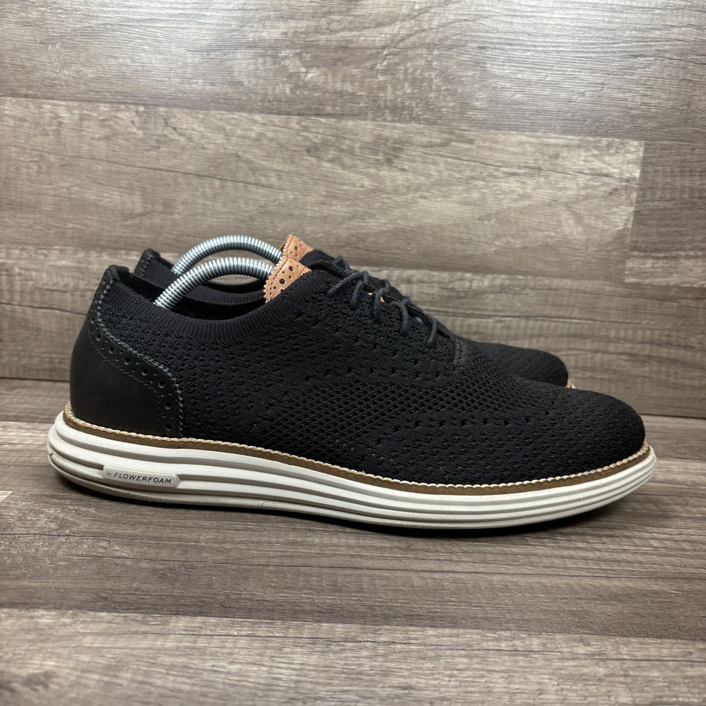 Cole Haan Original Grand Knit Wingtip Oxford Black Mens Size 11 C38968 Sneakers